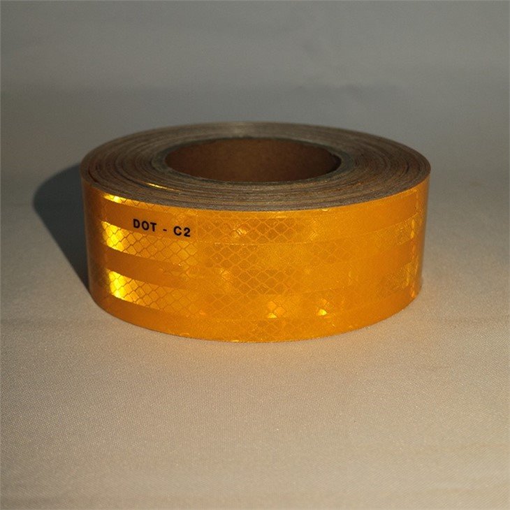 adhesive yellow dot reflective tape