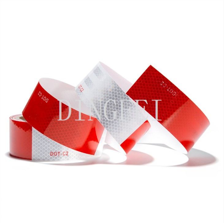 Red White Reflective Tape